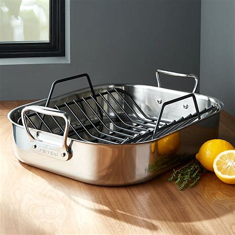 All-Clad Stainless Steel Roasting Pan | Crate and Barrel