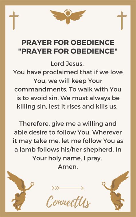 10 Powerful Prayers for Obedience – ConnectUS