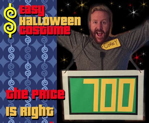 The Price Is Right Halloween Costume - Easy, Fast & Cheap : 6 Steps ...