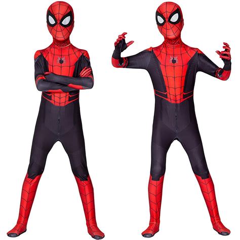 Spider-Man Far From Home Kids Boys Girl Spiderman Zentai Cosplay Costume Suit US | eBay