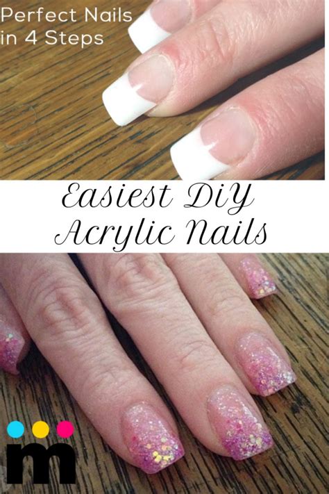 Easiest DIY Acrylic Nails That You Can Do In The Comfort Of Your Home - | Diy acrylic nails, Diy ...