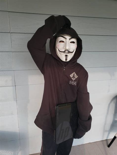 Anonymous Costume Mask Hacker Mask Halloween Hacker Mask - Etsy UK