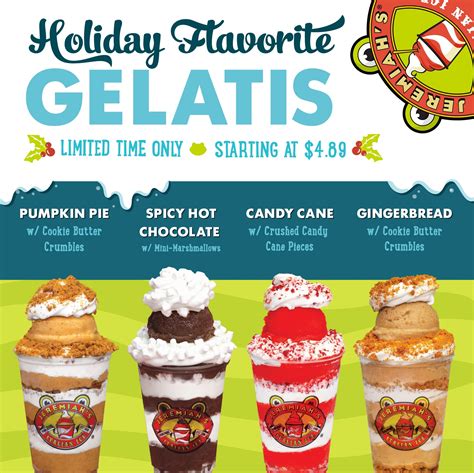 Jeremiah's Italian Ice launches four new holiday flavors in Orlando ...