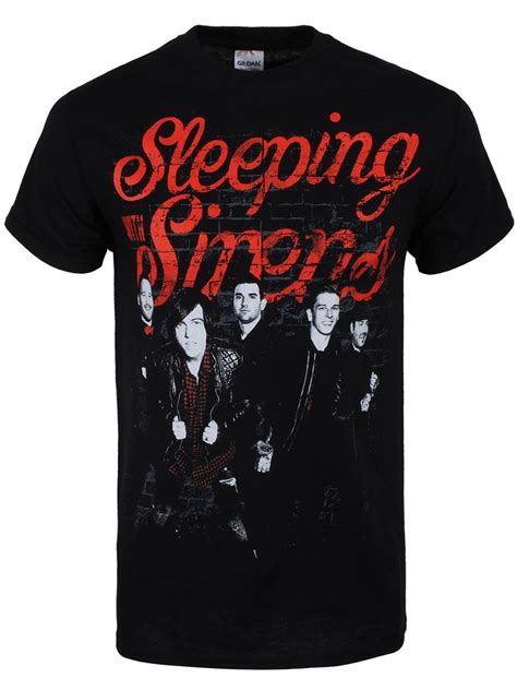 Sleeping With Sirens Brick Men's Black T-Shirt | Black tshirt, Sleeping with sirens, Black