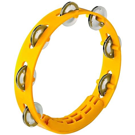 Nino Compact ABS Plastic Handheld Tambourine 8 in. Yellow | Guitar Center