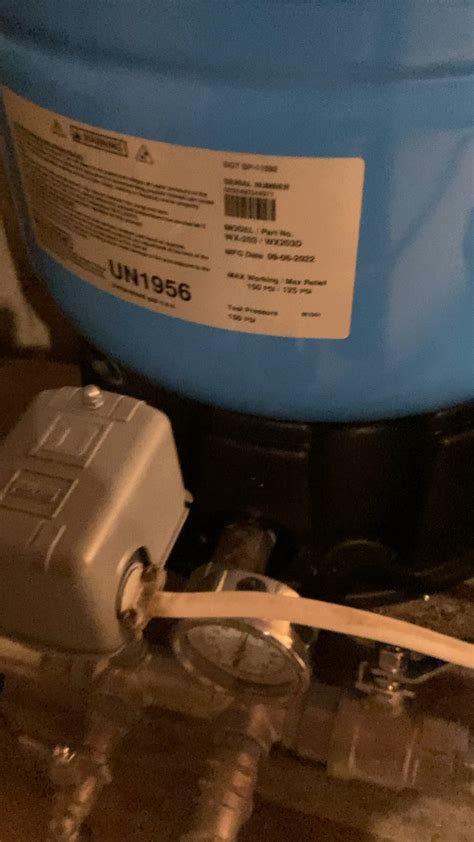 Any idea why my new well pressure tank is making this noise when the ...