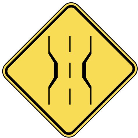 Narrow Bridge Ahead Sign: Practice for the DMV Road Signs Test | PuedoManejar.com