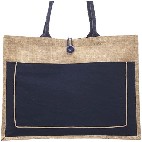 Cotton Pocket Jute Tote Bags - Primary Distributors LTD.