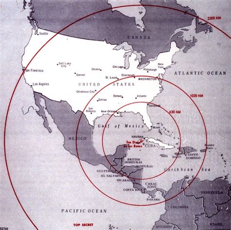 Cold War: Cuban Missile Crisis to Detente Photo: Cuban Missile Range Map