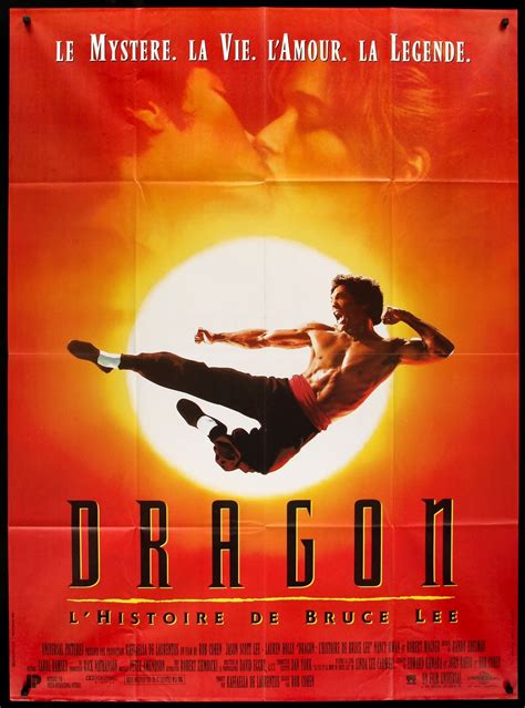 Dragon the Bruce Lee Story (1993) Original French Grande Movie Poster - Original Film Art ...