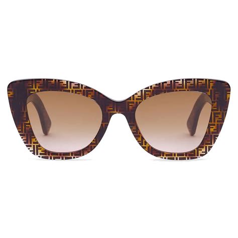 Fendi - F is Fendi - Square Sunglasses - Havana - Sunglasses - Fendi ...