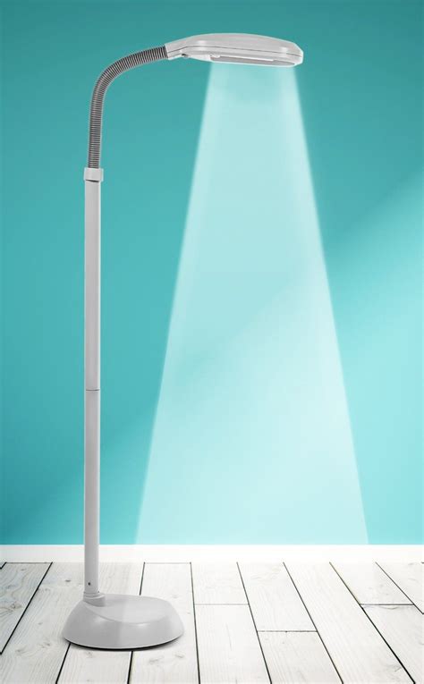 Kenley Natural Daylight Floor Lamp - Standard Reading Tall Light for Living Room, Bedroom or ...