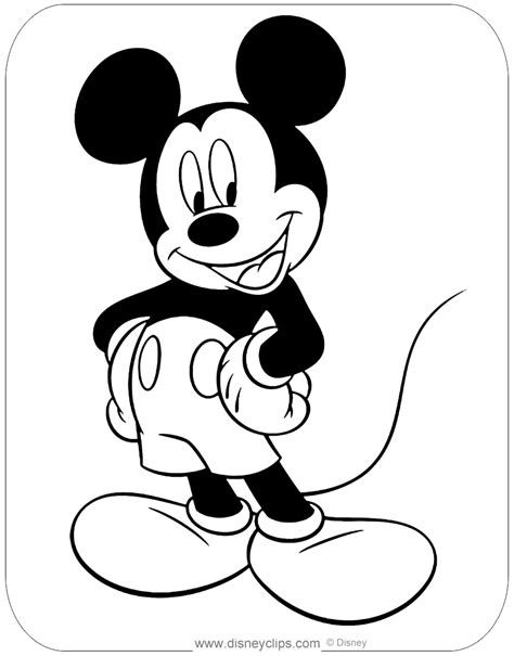 Printable Coloring Pages Mickey Mouse