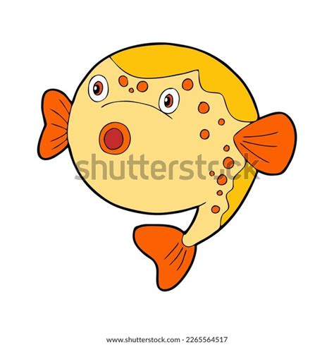 Puffer Balloon Fish Cartoon Vector Image Stock Vector (Royalty Free ...