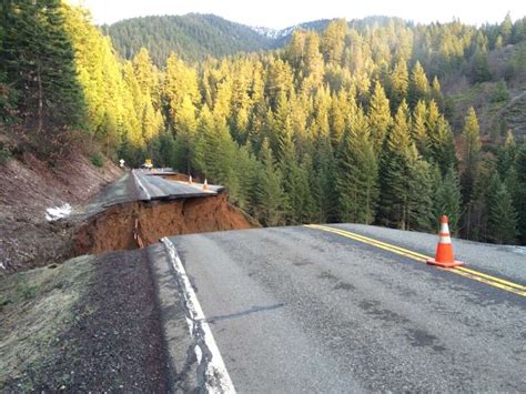 Northern California highway dissolves after heavy rains - SFGate