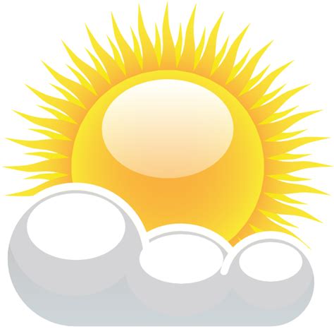 Partly cloudy partly sunny clipart - WikiClipArt