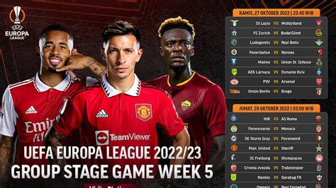 Jadwal dan Live Streaming Liga Europa 2022/2023 Matchday 5 di Vidio, 27 ...