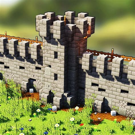 Medieval Wall Minecraft - Minecraft medieval Wall design - | Minecraft ...