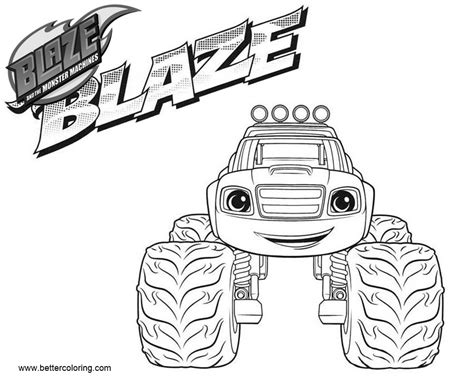 Blaze and the Monster Machines Coloring Pages blaze - Free Printable Coloring Pages