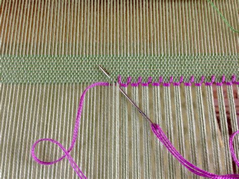 Bold Hemstitching | Loom weaving, Tapestry weaving, Rigid heddle weaving