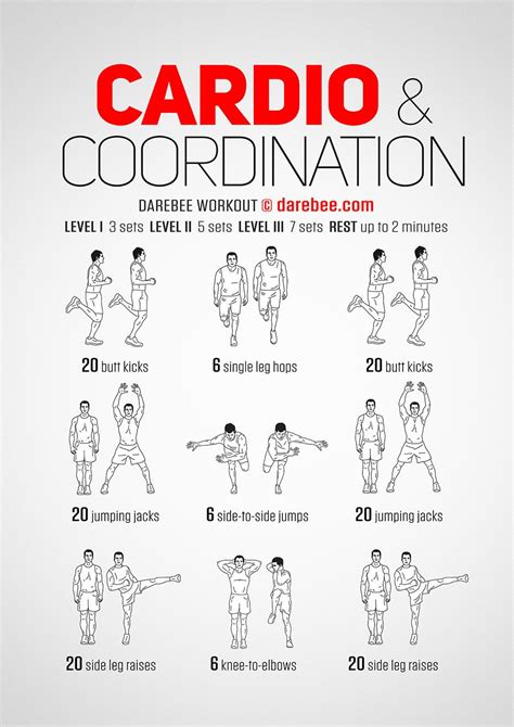 Cardio & Coordination Workout | Endurance workout, Cardio workout, Workout