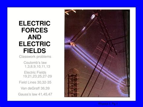 PPT - ELECTRIC FORCES AND ELECTRIC FIELDS PowerPoint Presentation, free ...