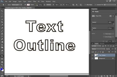 How to Convert Text to an Outline in Photoshop | Techwalla