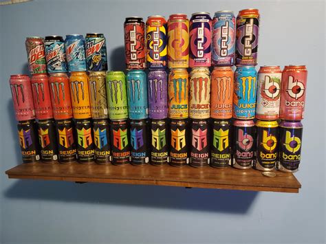 My collection of various energy drink cans : r/energydrinks