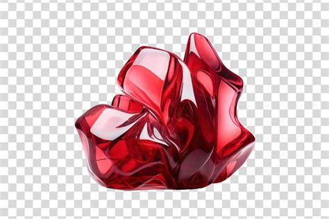 Red Glass Sculpture Isolated Graphic by Whimsy Girl · Creative Fabrica