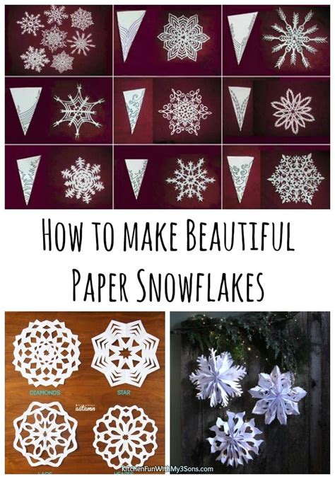 How To Make Paper Snowflakes | Kitchen Fun With My 3 Sons