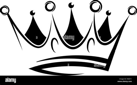 Black abstract crown for graphic design and logo on black background ...