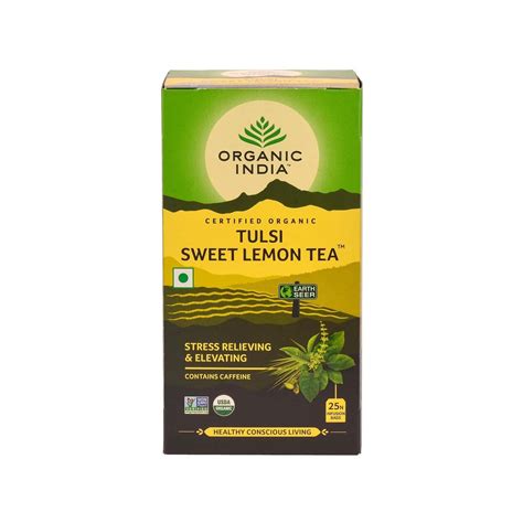 Buy ORGANIC INDIA TULSI SWEET LEMON TEA BAG 25'S Online & Get Upto 60% OFF at PharmEasy