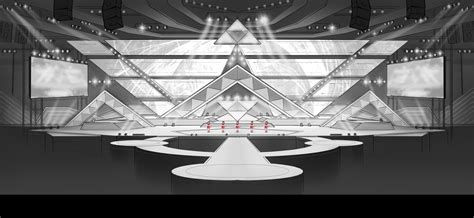 Neil Zhang - Concert stage-design drawing