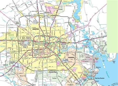 Map of Houston: offline map and detailed map of Houston city