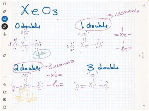 SOLVED:(a) Describe the molecule xenon trioxide, XeO3, using four ...