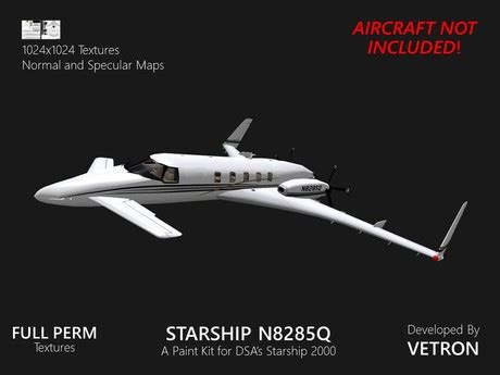 Second Life Marketplace - [Vetron] Starship N8285Q