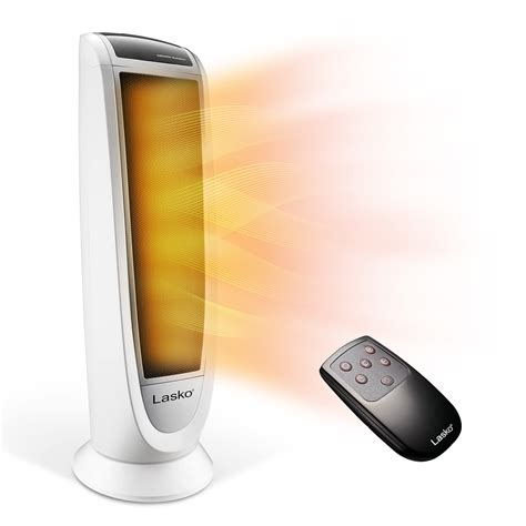 Lasko Oscillating Digital Ceramic Tower Heater for Home with Overheat Protection, Timer and ...