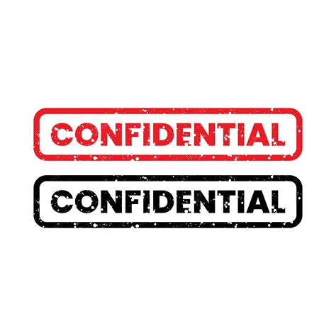 Premium Vector | Confidential sign stamp template style 1