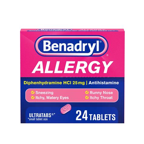 Benadryl Allergy Ultratabs Tablets - Shop Sinus & Allergy at H-E-B