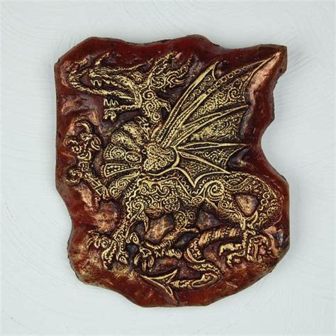 Welsh Dragon Wall Art Celtic Dragon Sculpture in Red and - Etsy ...