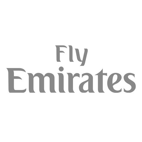 Fly Emirates Logo Black and White – Brands Logos