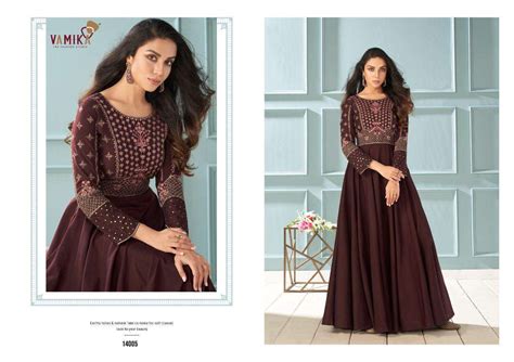 Vamika Amorina Vol-6 Designer Readymade Kurti Gown Catalog Collection