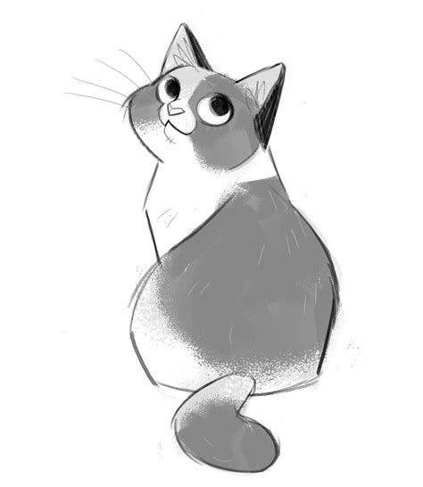 Daily Cat Drawings | Cute cat drawing, Cat drawing, Animal drawings