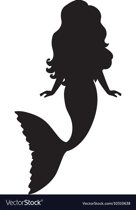 Vector Black Silhouette Mermaid Mermaid Clipart Stock Vector Royalty | My XXX Hot Girl