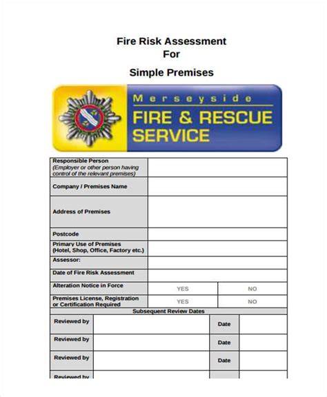 FREE 35+ Risk Assessment Form Samples in PDF | MS Word