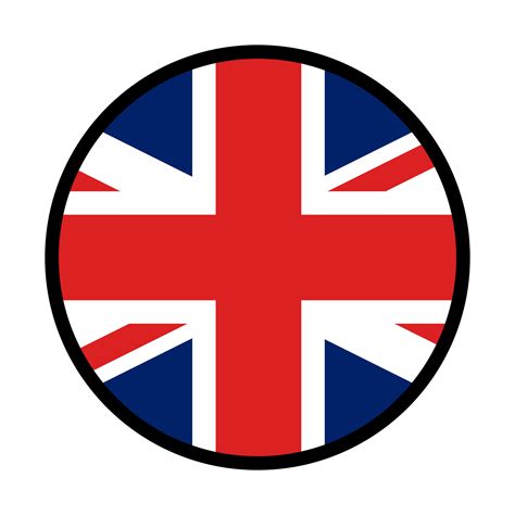 Round British flag icon. United Kingdom flag. Vector. 26529513 Vector Art at Vecteezy