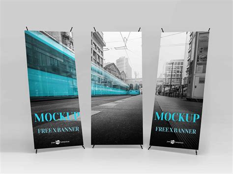 Free X Banner Mockup (PSD)