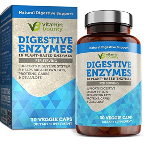 Digestive Enzymes - Immune Support & Gut Health 18 Plant Based Enzymes ...