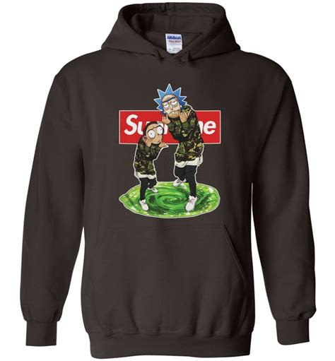 Rick and morty Supreme Hoodie rick morty hooded Sweatshirt schwifty Sweater Christmas rick morty ...