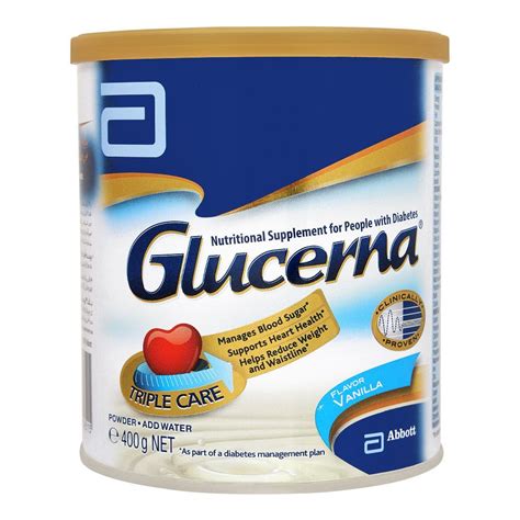 Buy Glucerna Triple Care Nutritional Supplement, Vanilla Flavour, 400g ...